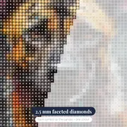 Loyal German Shepherd Diamond Painting – diamond close-up