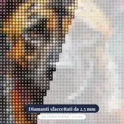Pastore Tedesco Fedele Diamond Painting – primo piano dei diamanti