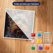 Yorkshire Terrier a Riposo - Diamond Painting – kit pronto per iniziare