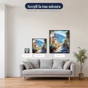 Amalfi, Le Scale Fiorite - Diamond Painting – misure disponibili