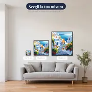 Diamond Painting Santorini, Le Cupole Azzurre – misure disponibili