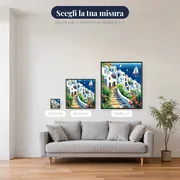 Santorini, Scogliere Bianche Diamond Painting – misure disponibili