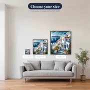 Santorin, Stairway of Light Diamond Painting – available sizes