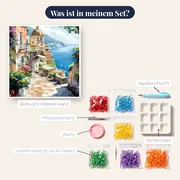 Amalfi, Farben der Küste - Diamond Painting – Inhalt des Sets