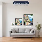 Amalfi, Colors of the Coast Diamond Painting – available sizes