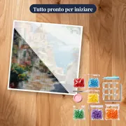 Amalfi, Colori della Costa Diamond Painting – kit pronto per iniziare