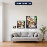 Italian Village, Coffee Break Diamond Painting – available sizes