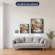 Villaggio Italiano, La Pausa Caffè - Diamond Painting – misure disponibili