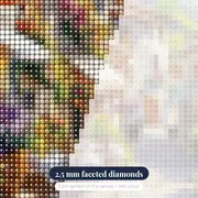 Italian Village, Coffee Break Diamond Painting – diamond close-up