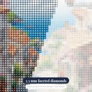 Riviera, Balcony Over the Gulf Diamond Painting – diamond close-up
