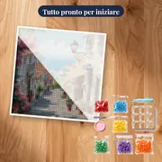 Riviera, Balcone sul Golfo - Diamond Painting – kit pronto per iniziare
