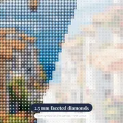 Riviera, Shaded Corners of the South Diamond Painting – diamond close-up