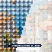 Riviera, Ombre della Costa Azzurra Diamond Painting – primo piano dei diamanti
