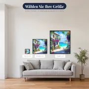 Meeresterrasse, Geheime Bucht Diamond Painting – verfügbare Größen