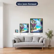 Diamantschilderij Terras aan Zee, Verborgen Baai – beschikbare formaten