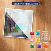Meeresterrasse, Geheime Bucht Diamond Painting – Set bereit zum Loslegen