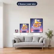 Pokémon Diamond Painting Pikachu Rainbow Shower – available sizes