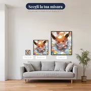 Diamond Painting Pokémon Eevee Bagno d'Autunno – misure disponibili