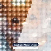 Diamond Painting Pokémon Evoli Herbstbad – Nahaufnahme der Steine