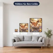 Diamond Painting Pokémon Evoli Blätterspiel – verfügbare Größen