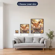 Pokémon Diamond Painting Eevee Autumn Leaves – available sizes