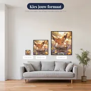 Diamond Painting Pokémon Eevee Herfstbladeren – beschikbare formaten