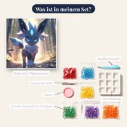 Diamond Painting Pokémon Glaziola Waldpfad – Inhalt des Sets