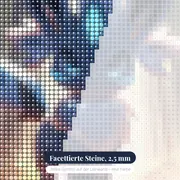 Diamond Painting Pokémon Glaziola Waldpfad – Nahaufnahme der Steine