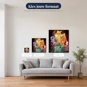 Diamond Painting Pokémon De Vier Onafscheidelijke Vrienden – beschikbare formaten