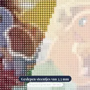 Diamond Painting Pokémon De Vier Onafscheidelijke Vrienden – close-up van de steentjes