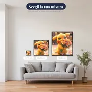 Diamond Painting Pokémon Pikachu Mazzo di Tenerezza – misure disponibili