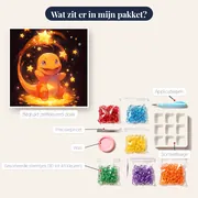 Diamond Painting Pokémon Charmander Sterrenglans – inhoud van het pakket