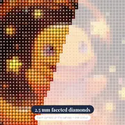 Pokémon Diamond Painting Charmander Starlight Sparkle – diamond close-up