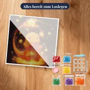 Diamond Painting Pokémon Glumanda Sternenglanz – Set bereit zum Loslegen