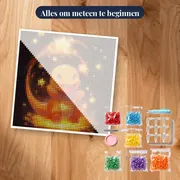 Diamond Painting Pokémon Charmander Sterrenglans – pakket klaar om te beginnen