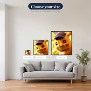 Pokémon Diamond Painting Detective Pikachu Blurry Investigation – available sizes