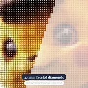 Pokémon Diamond Painting Detective Pikachu Blurry Investigation – diamond close-up