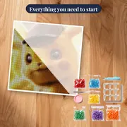 Pokémon Diamond Painting Detective Pikachu Blurry Investigation – kit ready to start