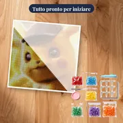 Diamond Painting Pokémon Detective Pikachu L'Indagine Sfocata – kit pronto per iniziare