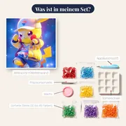 Diamond Painting Pokémon Pikachu Galaktischer Tanz – Inhalt des Sets