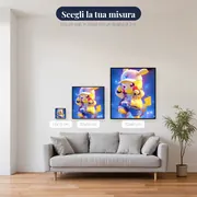 Diamond Painting Pokémon Pikachu Danza Galattica – misure disponibili