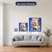 Diamond Painting Pokémon Pikachu Galactische Dans – beschikbare formaten