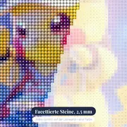 Diamond Painting Pokémon Pikachu Galaktischer Tanz – Nahaufnahme der Steine