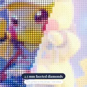 Pokémon Diamond Painting Pikachu Galactic Dance – diamond close-up