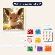 Diamond Painting Pokémon Eevee Bosrust – inhoud van het pakket
