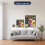 Pokémon Diamond Painting Eevee, Guardian of the Poké Ball – available sizes