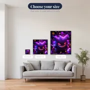 Pokémon Diamond Painting Gengar Mischievous Laugh – available sizes