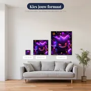 Diamond Painting Pokémon Gengar Ondeugende Lach – beschikbare formaten