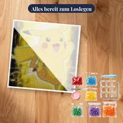 Diamond Painting Pokémon Pikachu Blitzschläge – Set bereit zum Loslegen