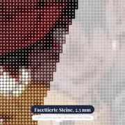 Diamond Painting Pokémon Ash und Pikachu, die unzerbrechliche Freundschaft – Nahaufnahme der Steine